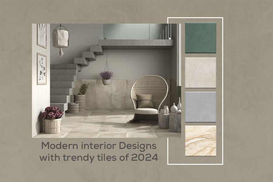 Modern interior Designs with trendy tiles of 2024